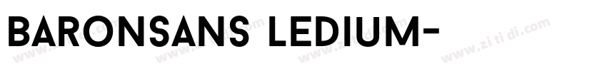 BaronSans ledium字体转换